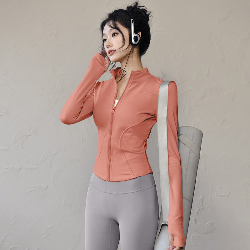 Womens Slim Fit Yoga Running Jacket