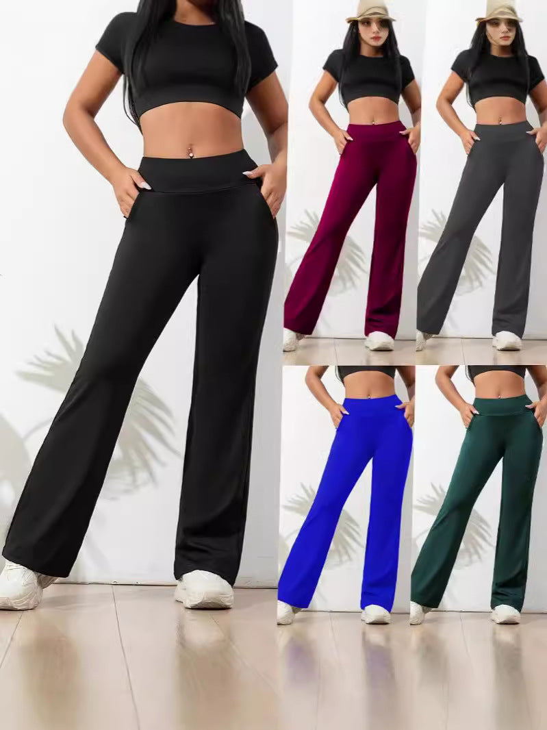 High Waist Wide Leg Yoga Pants