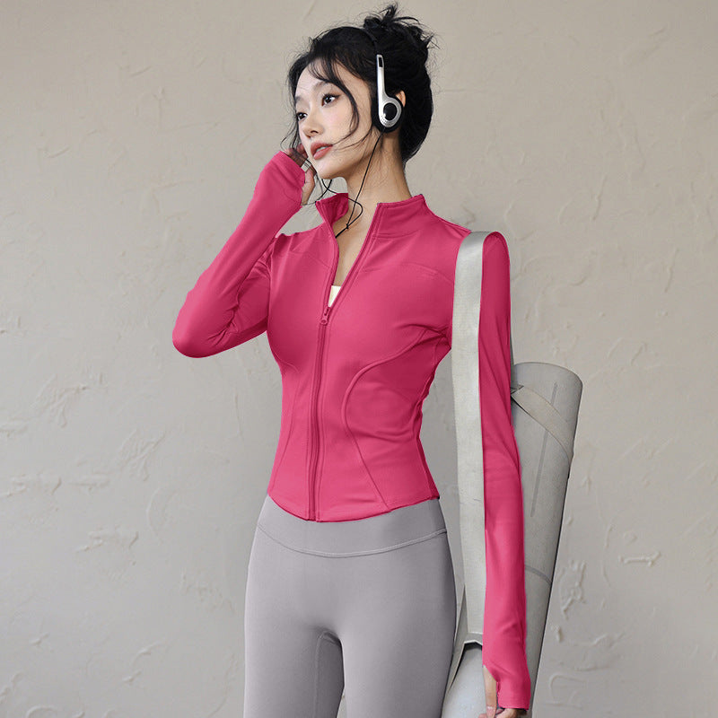 Womens Slim Fit Yoga Running Jacket