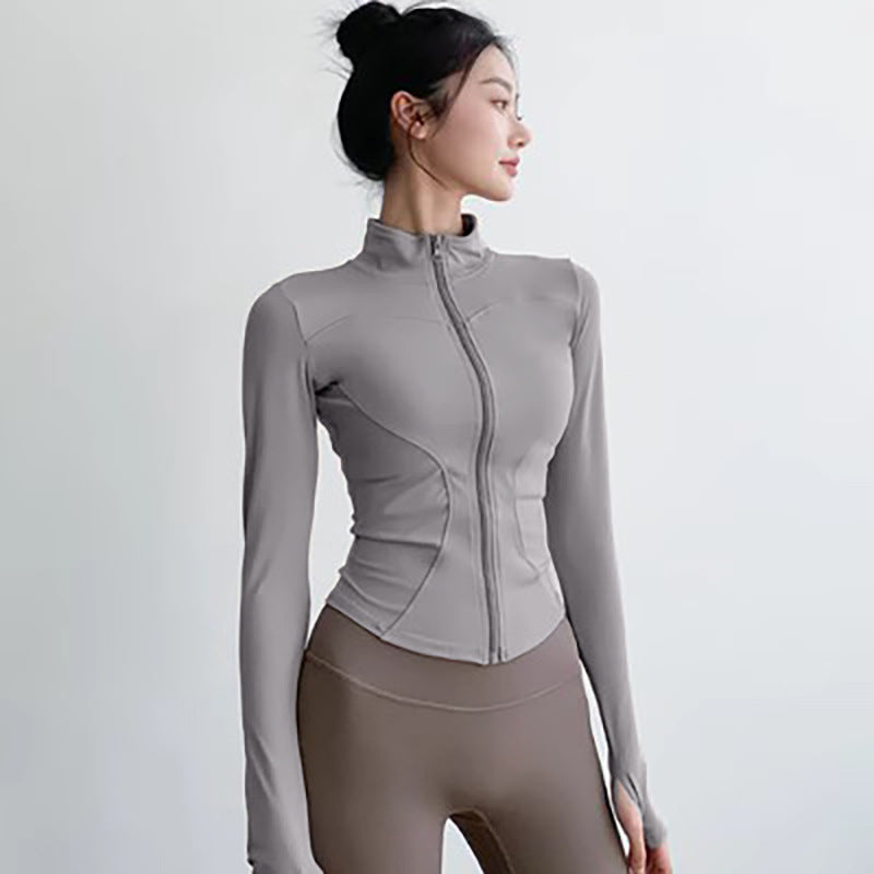 Womens Slim Fit Yoga Running Jacket