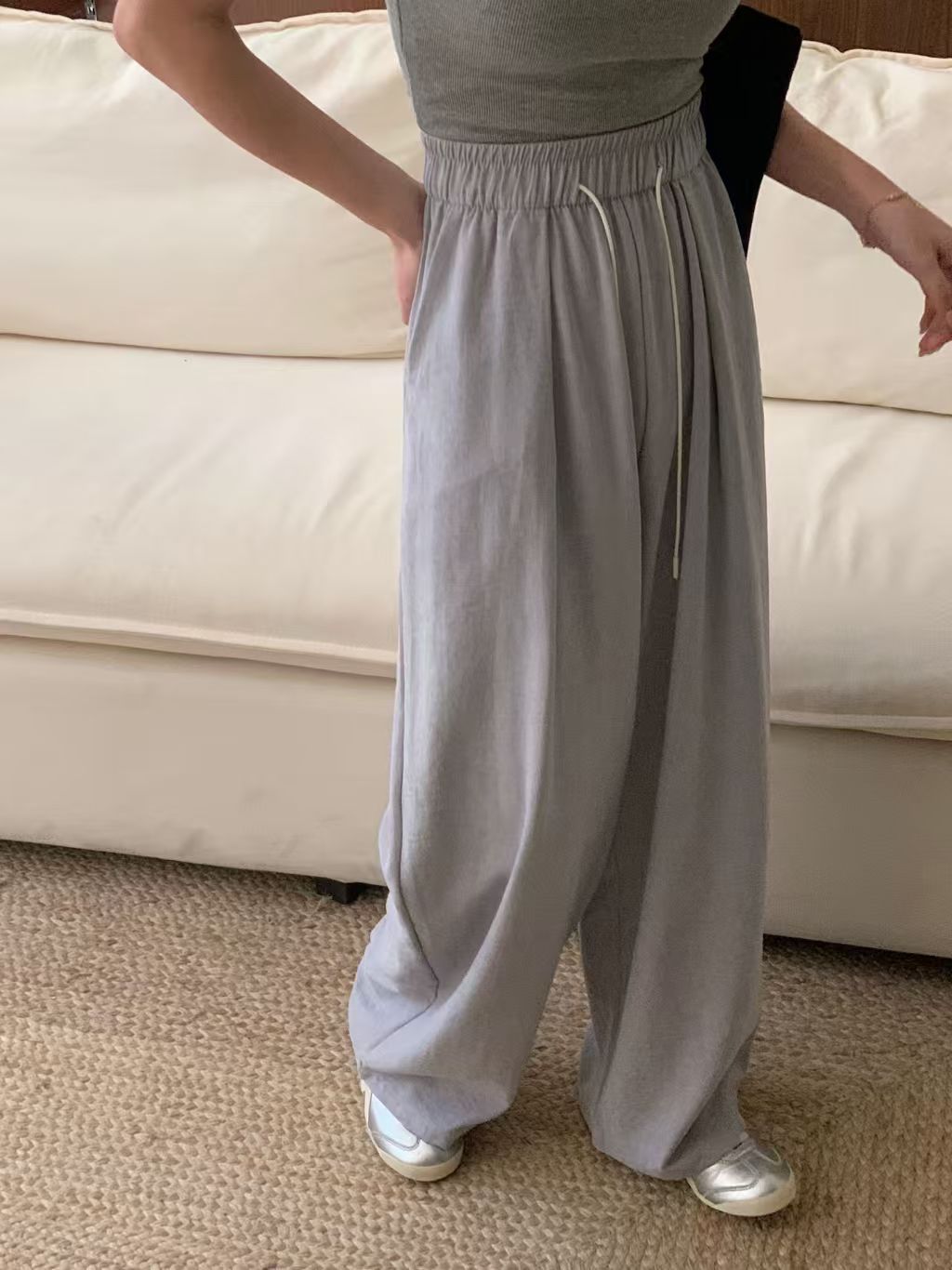 Women's Lazy Style Straight Leg Casual Pants