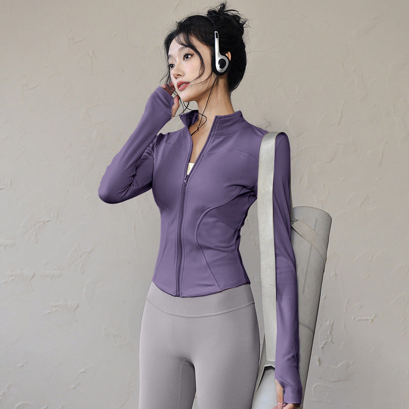 Womens Slim Fit Yoga Running Jacket