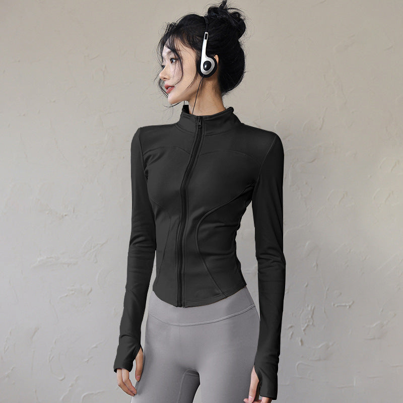 Womens Slim Fit Yoga Running Jacket