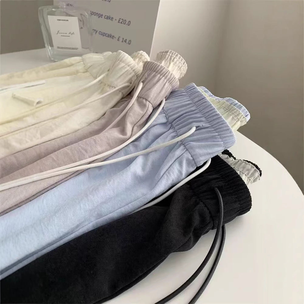 Women's Lazy Style Straight Leg Casual Pants