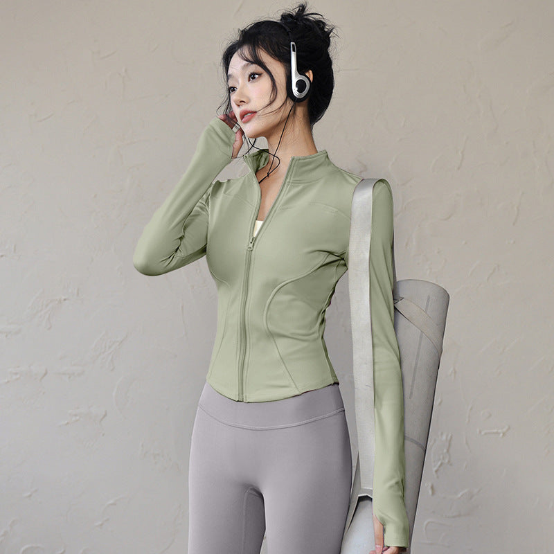 Womens Slim Fit Yoga Running Jacket