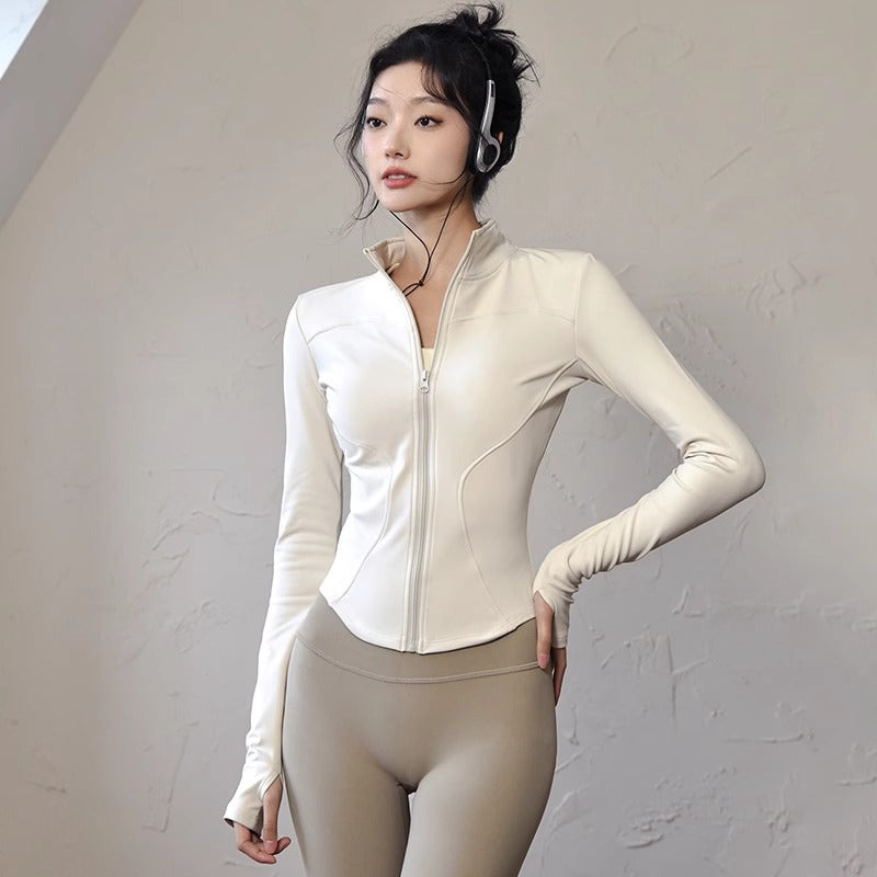 Womens Slim Fit Yoga Running Jacket