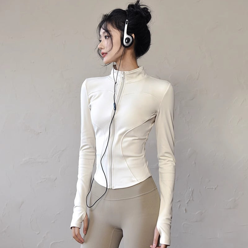Womens Slim Fit Yoga Running Jacket