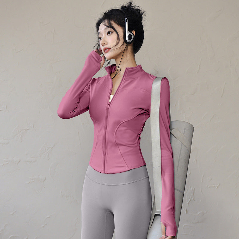 Womens Slim Fit Yoga Running Jacket