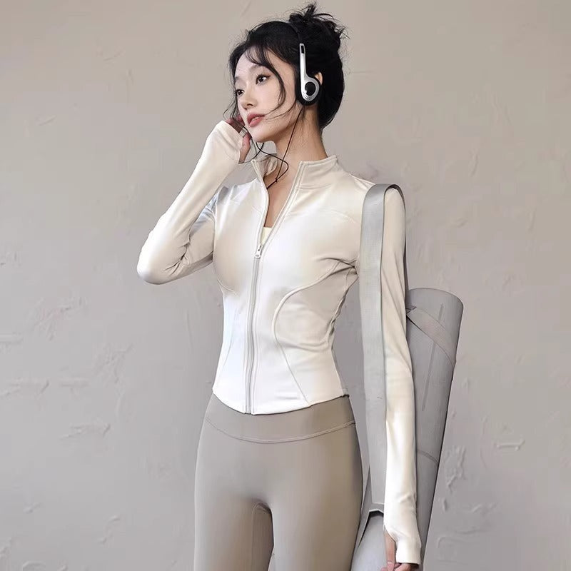 Womens Slim Fit Yoga Running Jacket