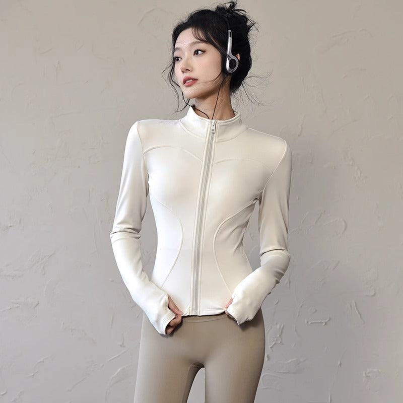 Womens Slim Fit Yoga Running Jacket