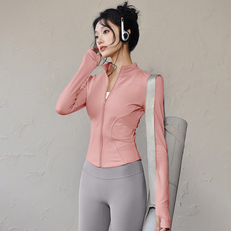 Womens Slim Fit Yoga Running Jacket